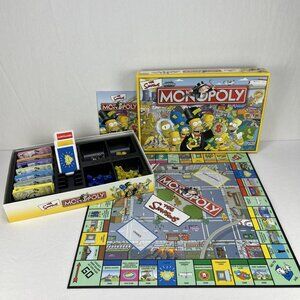 2004 Collectible The Simpsons Monopoly Board Game Parker Brothers Complete